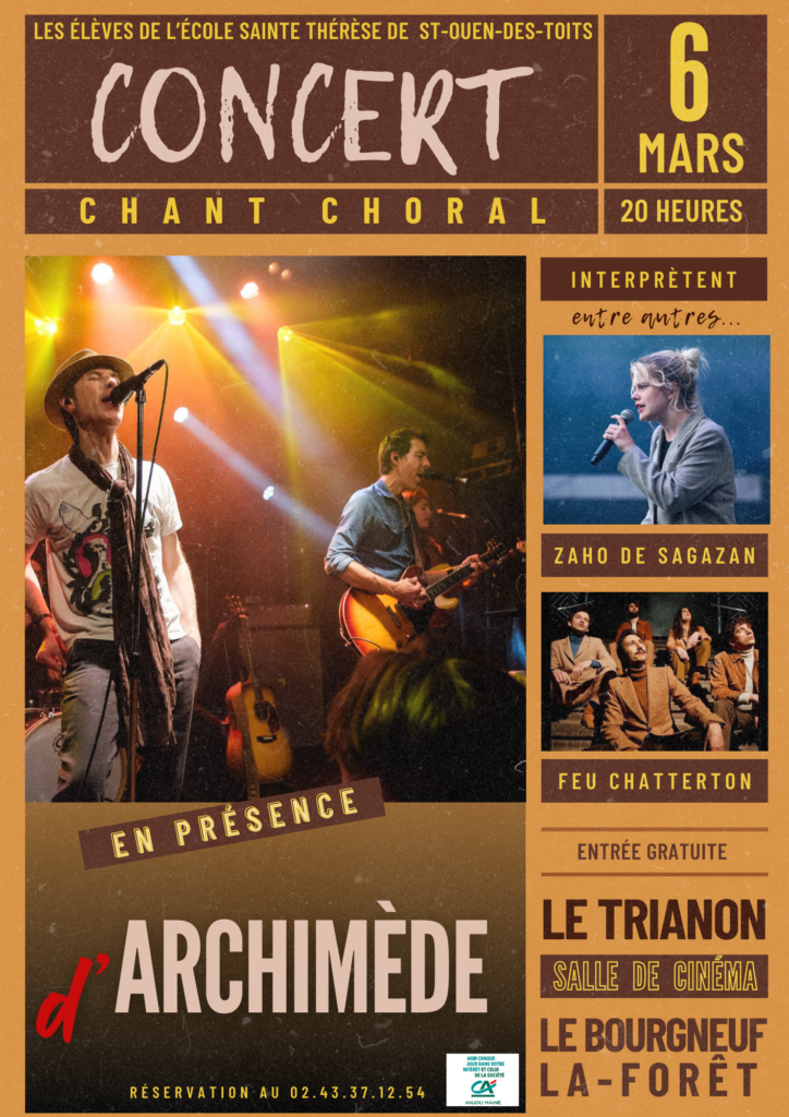 Rencontre avec des artistes musiciens en vue du concert : Archimède à l’école !